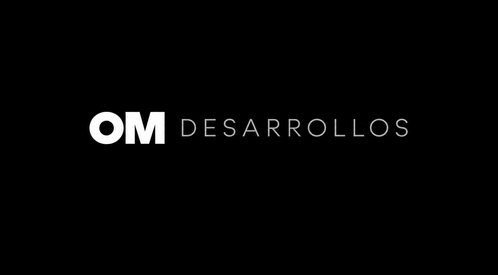 Logotipo minimalista OM Desarrollos